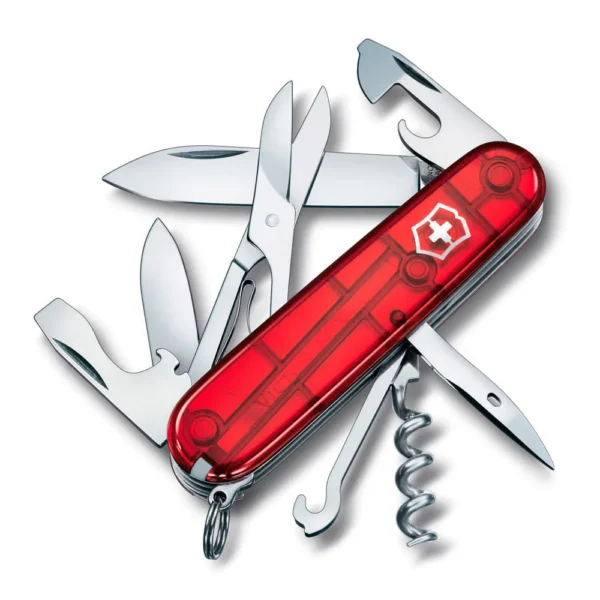 Navaja Climber Color Rojo Transparente Victorinox